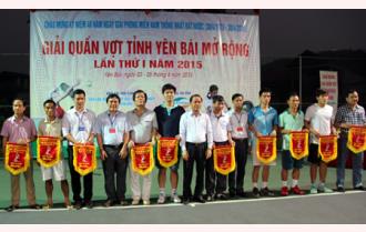Khai mạc Giải quần vợt tỉnh Yên Bái mở rộng lần thứ nhất năm 
2015